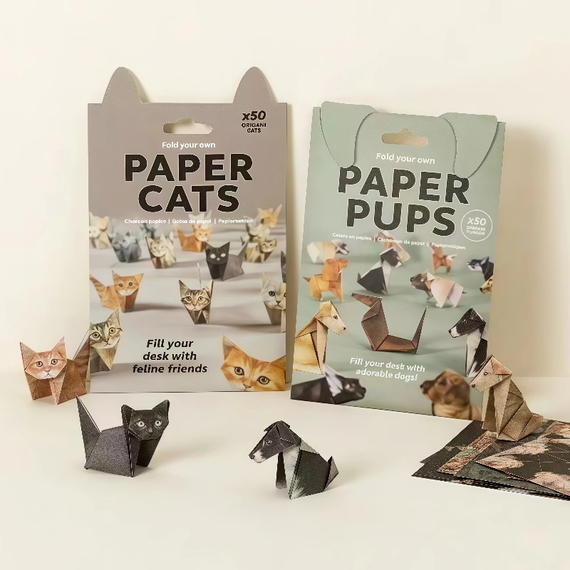 Dinosaur And Craft - 50Pcs DIY Origami Paper Kit Cats