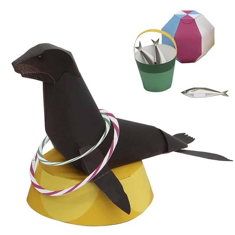 Art Craft Lion - Sea Lion Folding Origami Art Mini