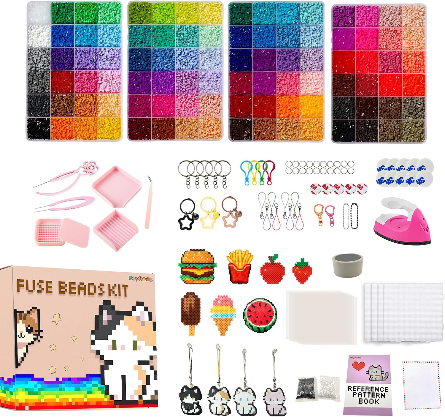 Art Craft Decoration - Fuse Beads Kit-Easy DIY-96 Colors 53000