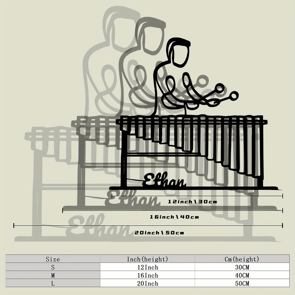 CIFBUY Metal Wall Art Marimba  - Art And Craft Studio review and price