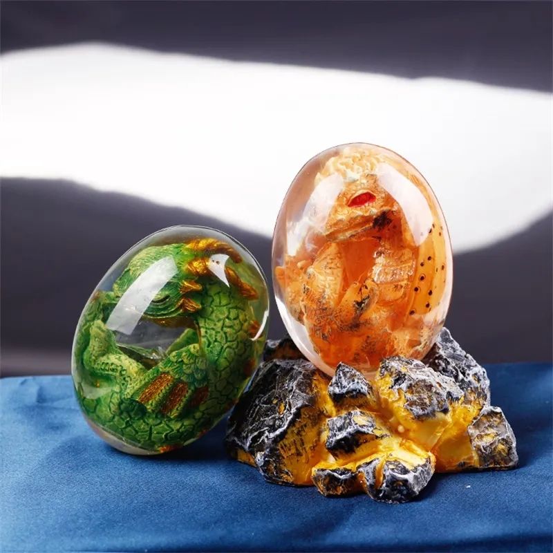 Lava Dragon Egg Statue With St - Dinosaur And Craft review and price