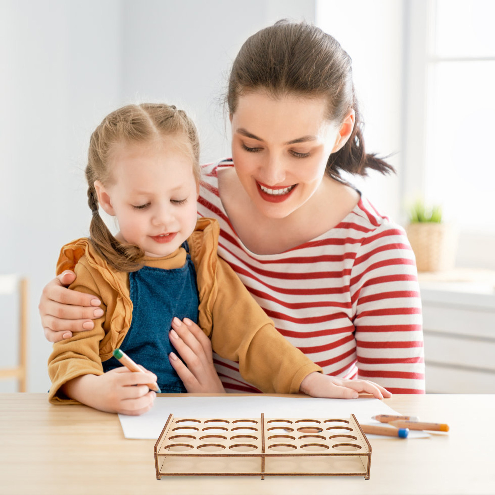 Wooden Paint Storage Holder Or - Art And Craft Studio review and price