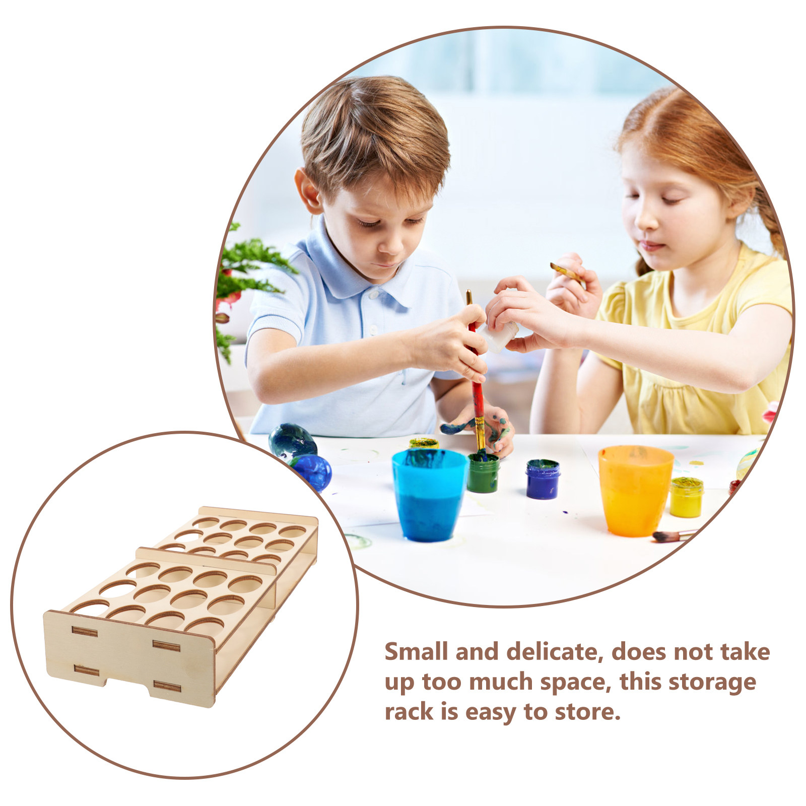 Wooden Paint Storage Holder Or - Art And Craft Studio review and price