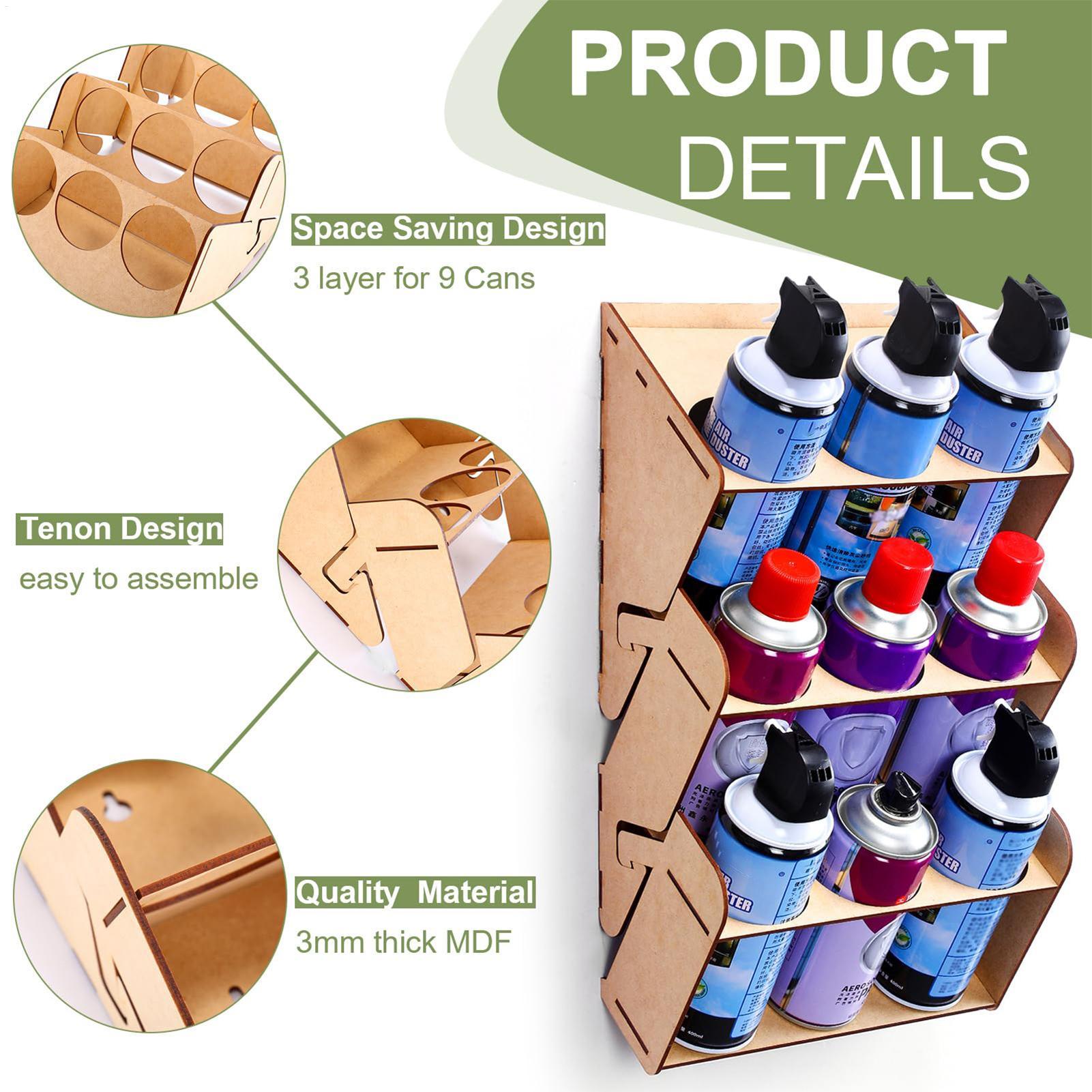 3-Tier Wall Mounted Spray Can  - Art And Craft Studio review and price