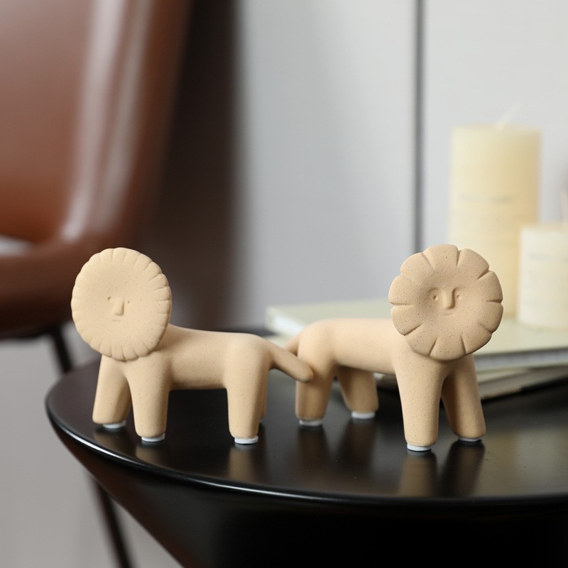 Nordic Morandi Color Animal Li - Art Craft Lion review and price