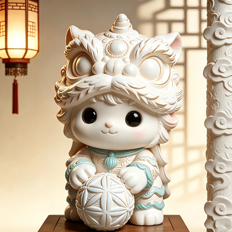 DIY Paint Figurine Chinese Lio - Art Craft Lion review and price