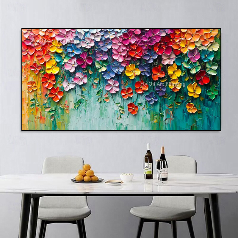 Vibrant Mixed Spring Floral Im - Painting Knife Palette review and price