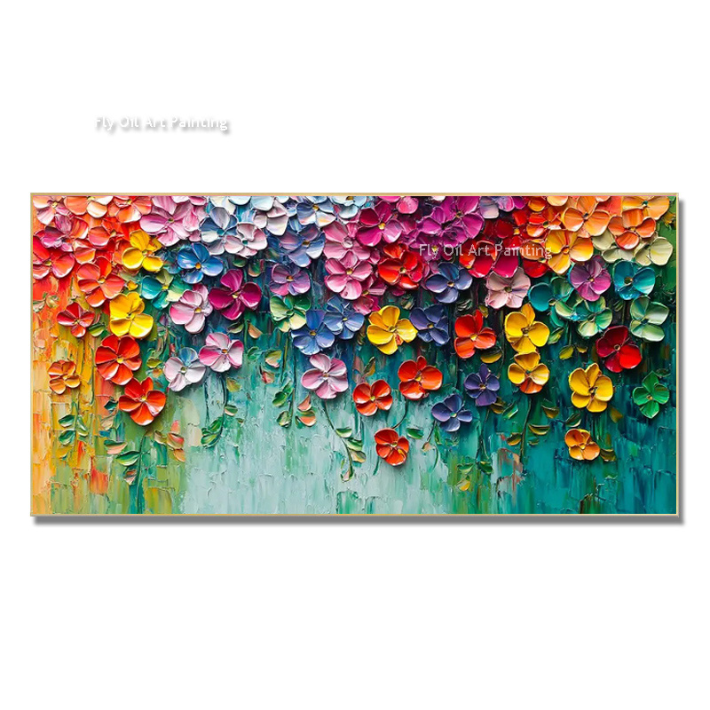 Vibrant Mixed Spring Floral Im - Painting Knife Palette review and price