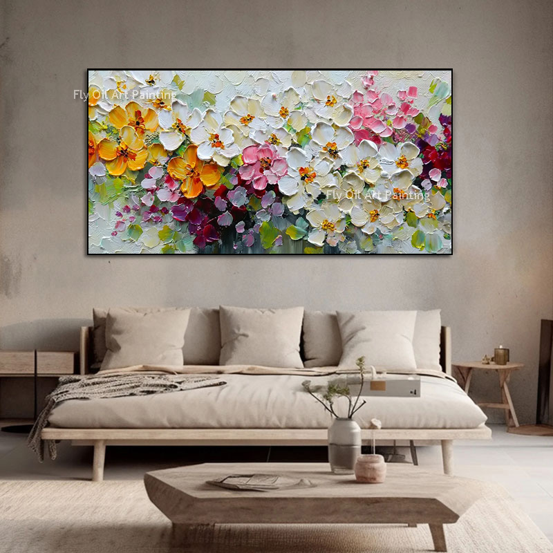 Vibrant Mixed Spring Floral Im - Painting Knife Palette review and price