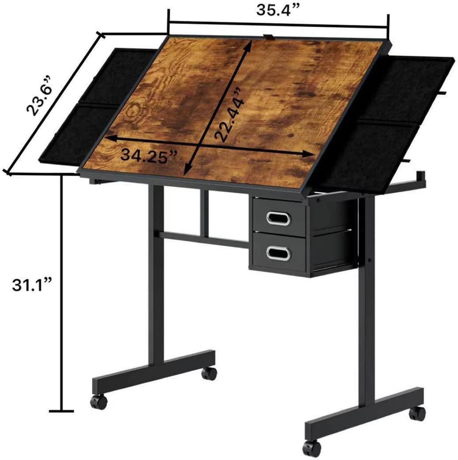 Adjustable Drafting Table with - Art And Craft Studio review and price