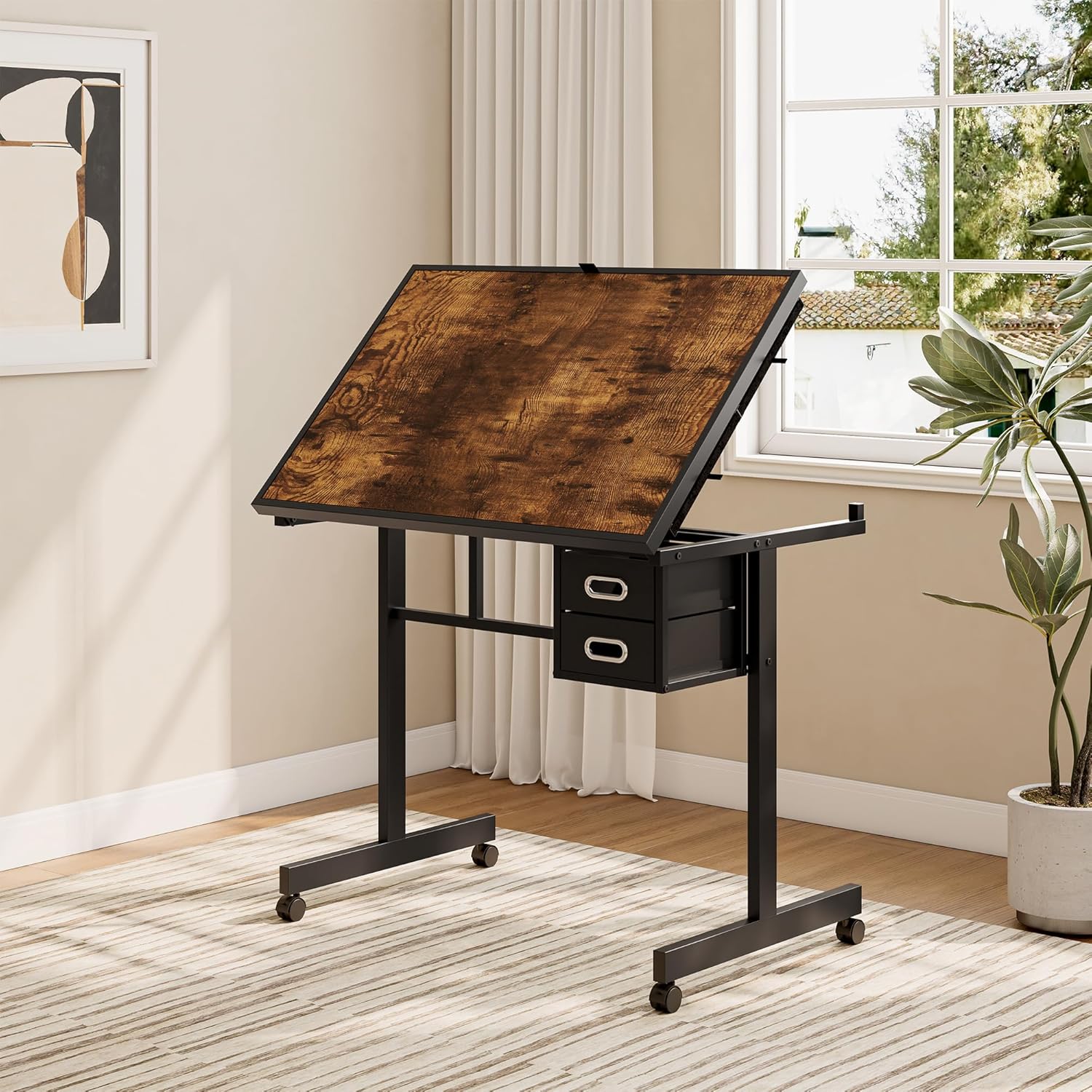 Adjustable Drafting Table with - Art And Craft Studio review and price