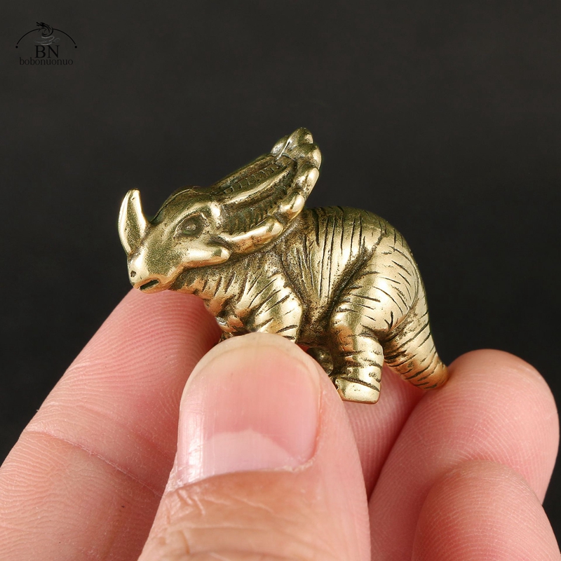 Solid Brass horned dinosaur Ju - Dinosaur And Craft review and price