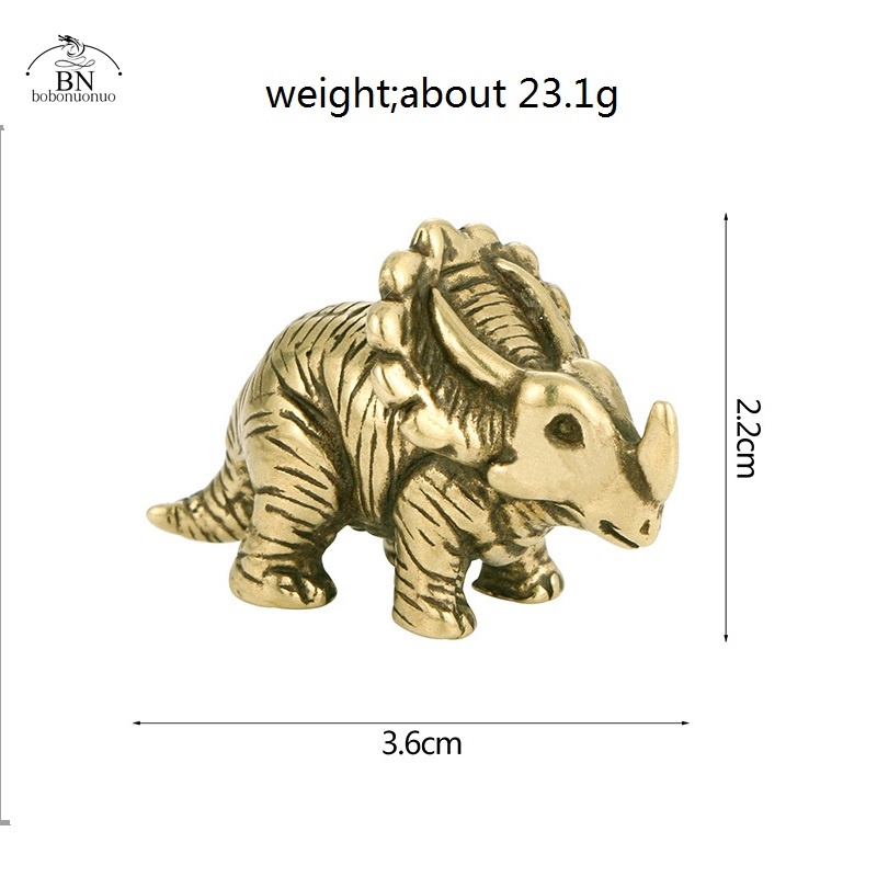 Solid Brass horned dinosaur Ju - Dinosaur And Craft review and price