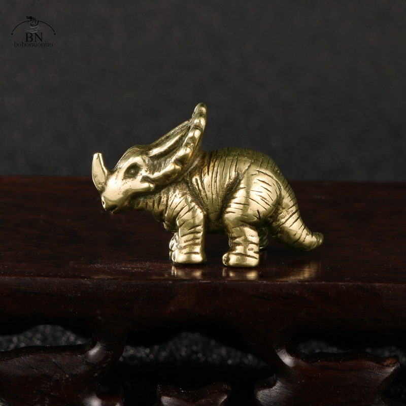 Solid Brass horned dinosaur Ju - Dinosaur And Craft review and price