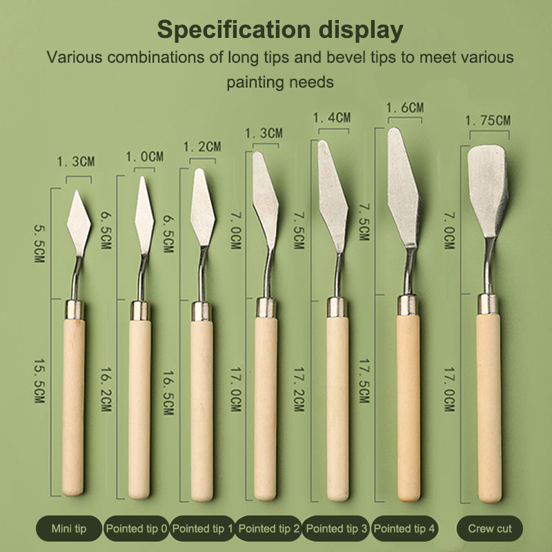 【Happy】7Pcs/Set Stainless Stee - Painting Knife Palette review and price