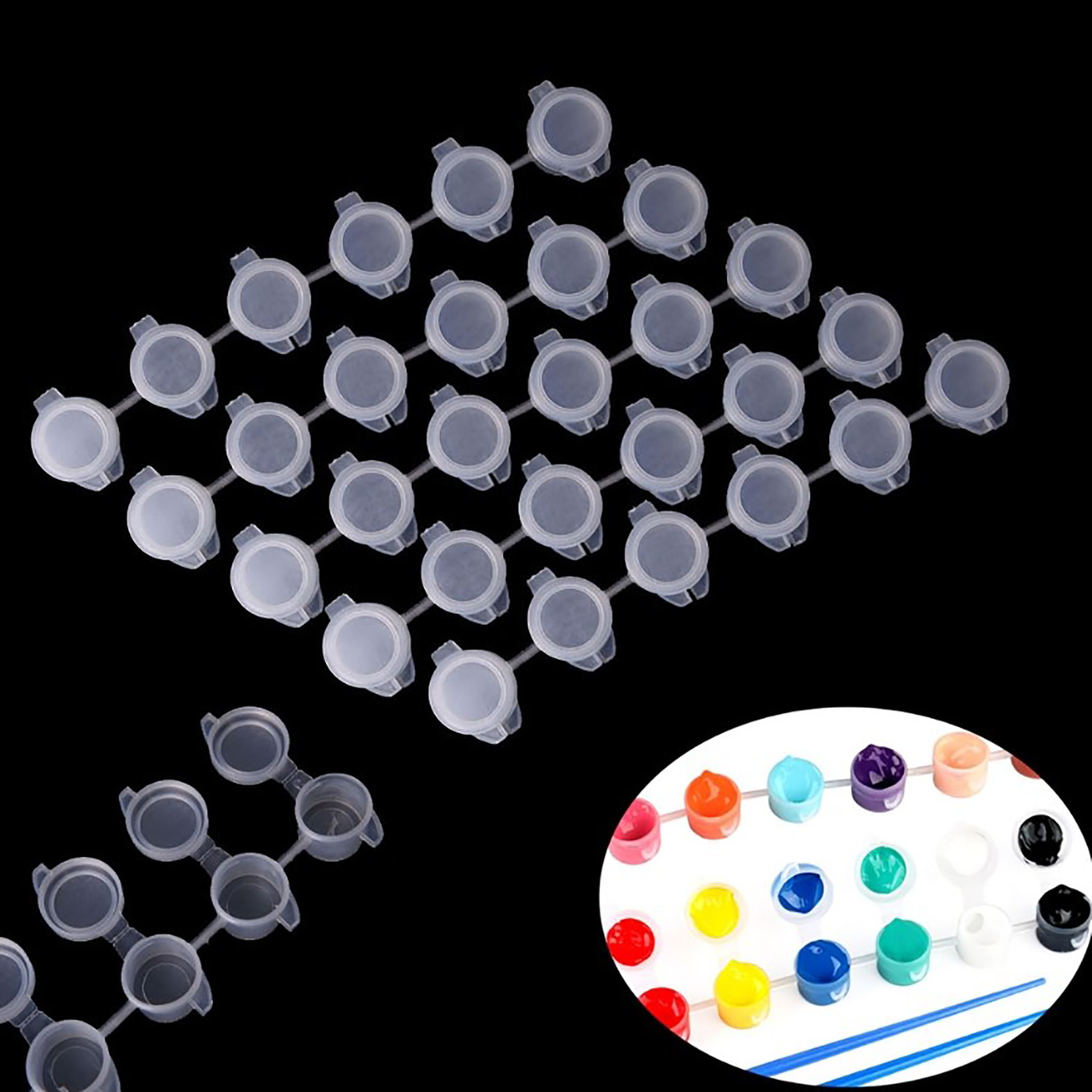 10strips 60pots Empty Paint St - Art Craft Organizer review and price