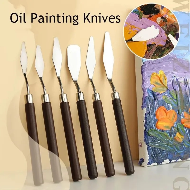 1/2set Stainless Steel Oil Pai - Painting Knife Palette review and price