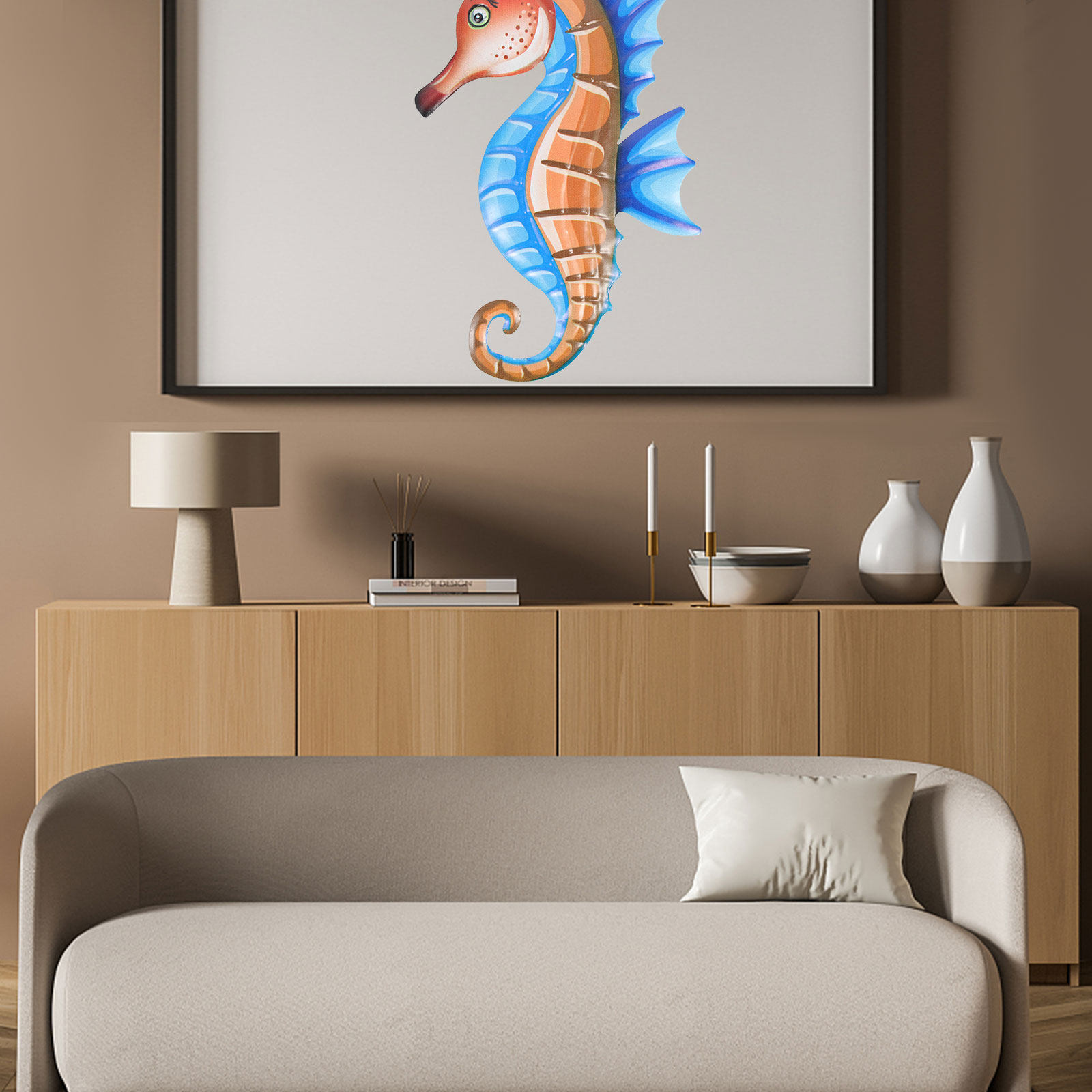 Premium Metal Sea Horse Wall H - Art Craft Horse review and price