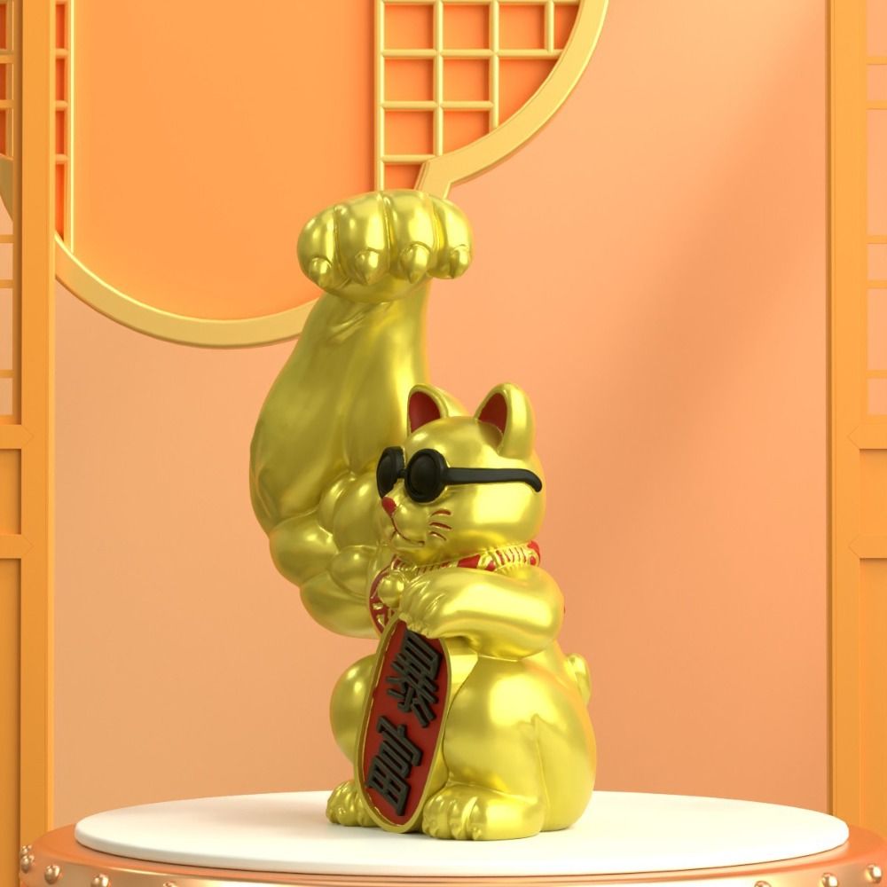 Home Powered Muscle Arm Lucky  - Art Craft Cat review and price