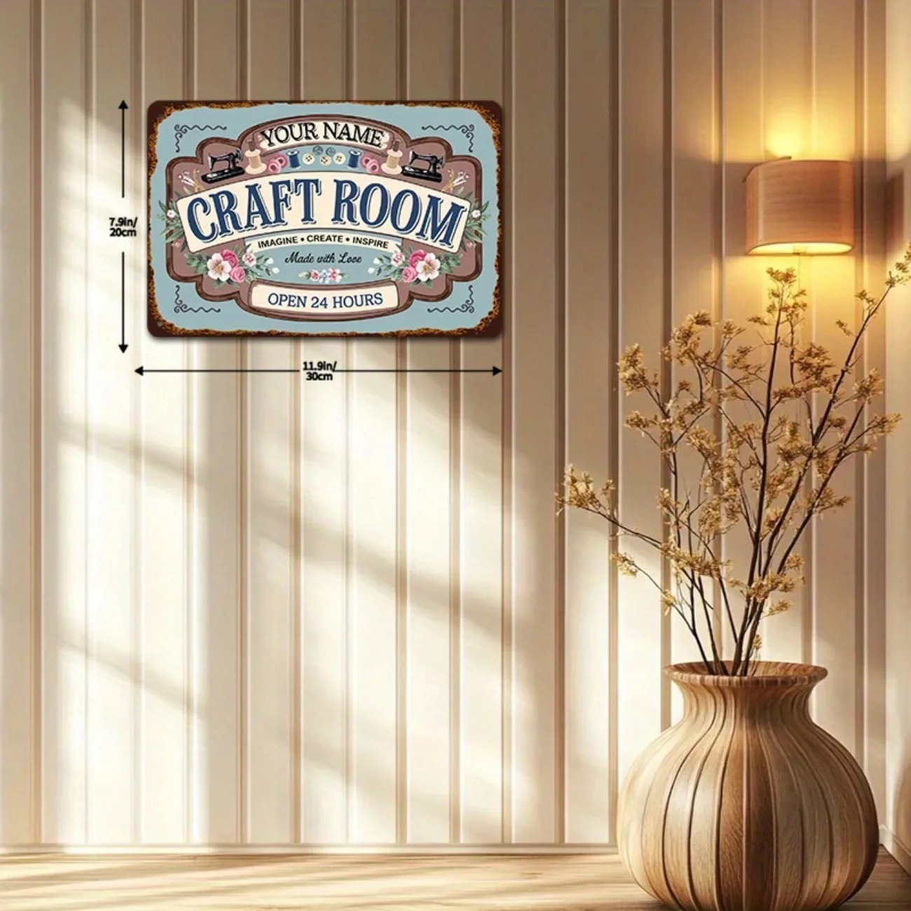 Custom Name Metal Craft Room S - Art And Craft Studio review and price