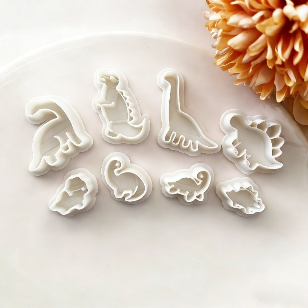 8pcs Cute Dinosaur Clay Cutter - Dinosaur And Craft review and price