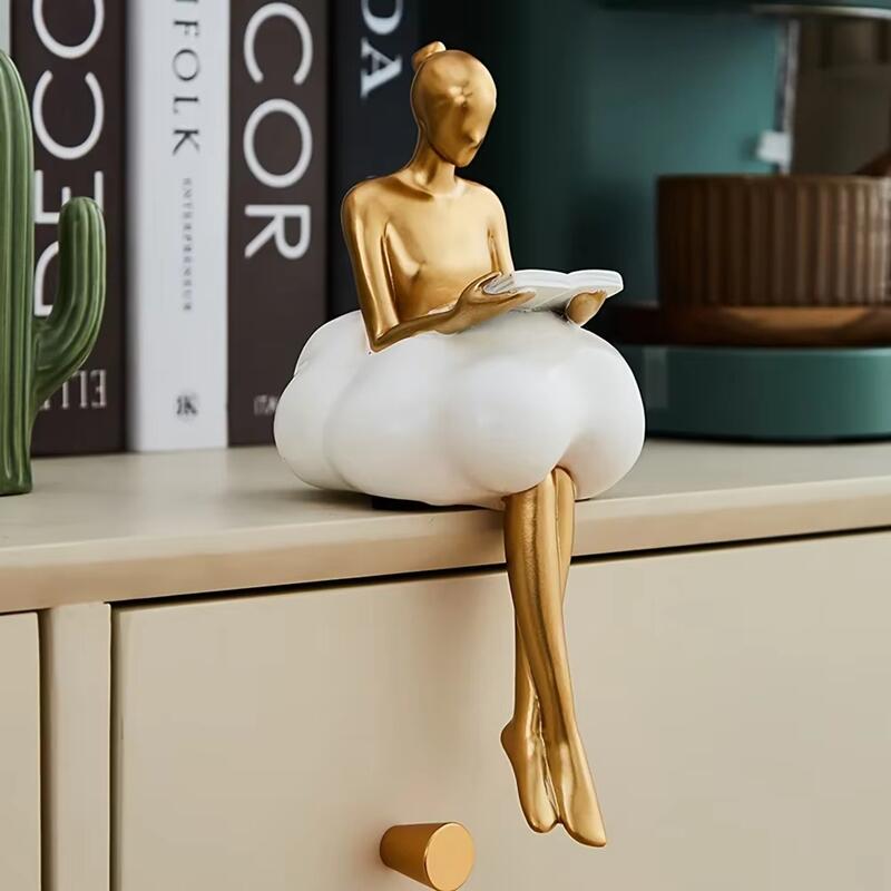 Nordic Cloud Dress Girl Statue - Art And Craft Studio review and price