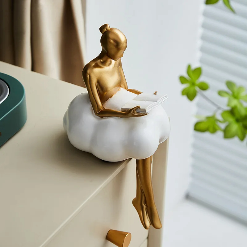 Nordic Cloud Dress Girl Statue - Art And Craft Studio review and price