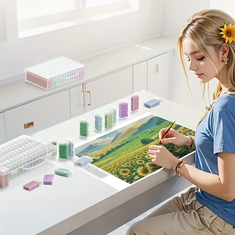 64 Grids Clear Plastic Storage - Art Craft Organizer review and price