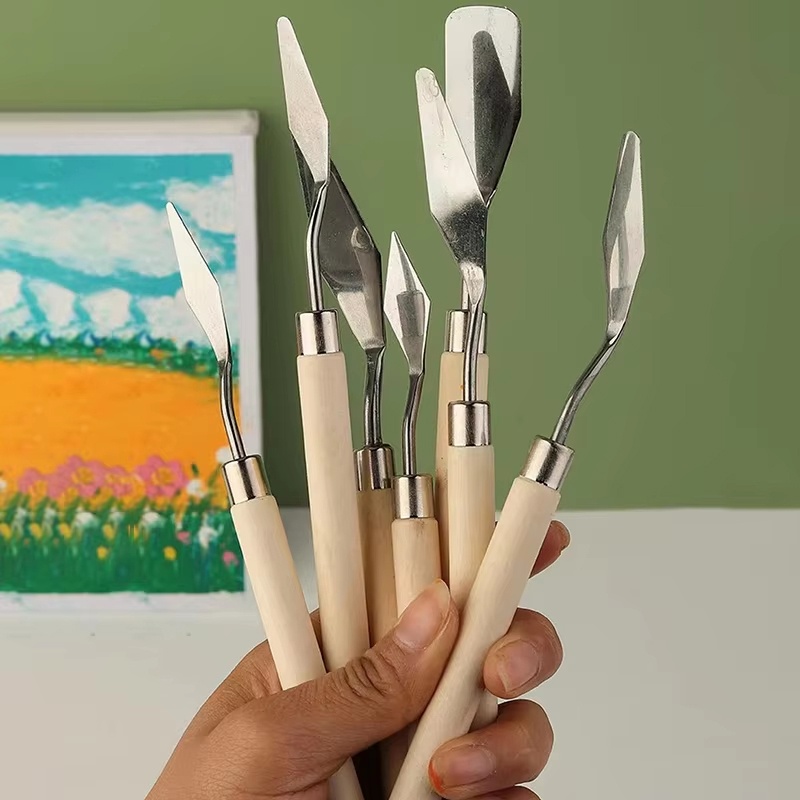 7Pcs Stainless Steel Palette K - Painting Knife Palette review and price