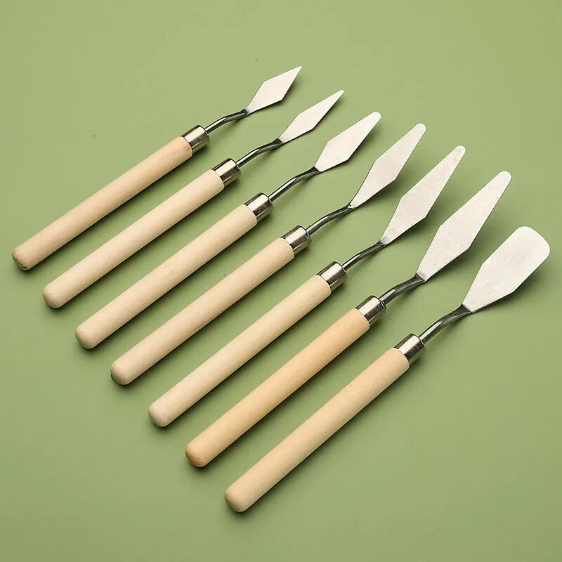 7Pcs Stainless Steel Palette K - Painting Knife Palette review and price