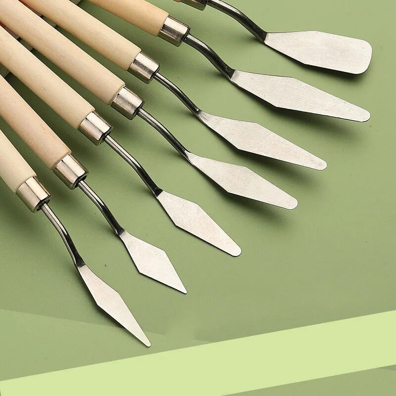 7Pcs Stainless Steel Palette K - Painting Knife Palette review and price